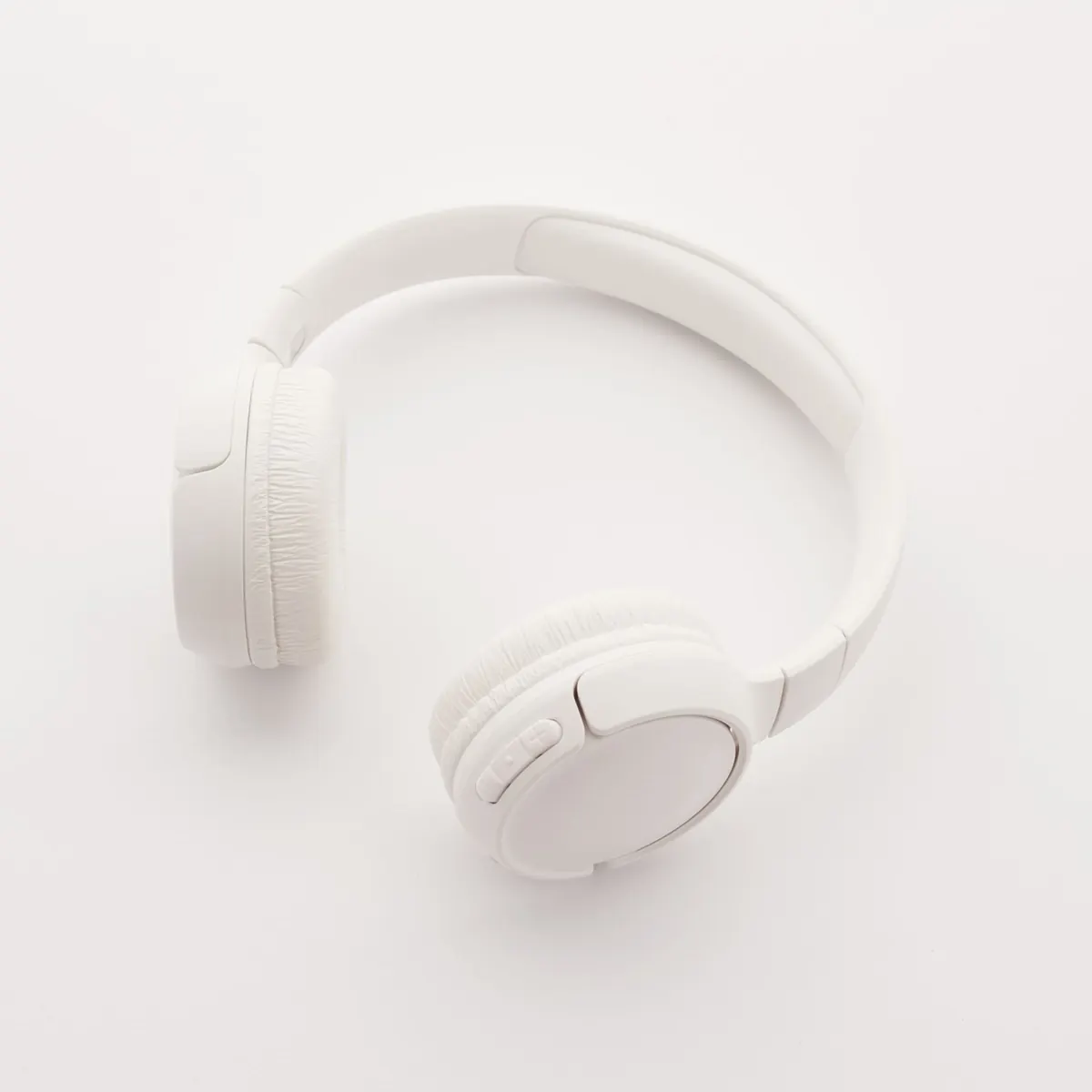 Halo headphones in Chalk, seen from above